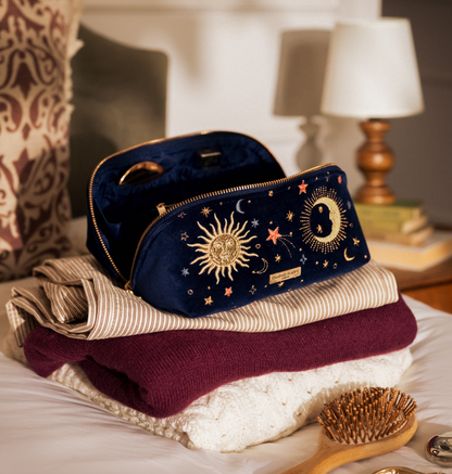 Celestial Open Flat Makeup Bag