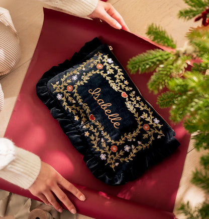 Mediterranean Garden Full Name Frill Pouch