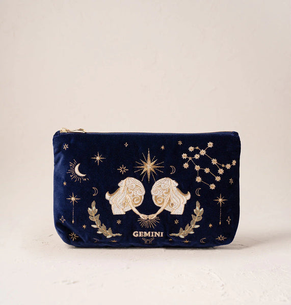 Gemini Navy Everyday Pouch – Elizabeth Scarlett