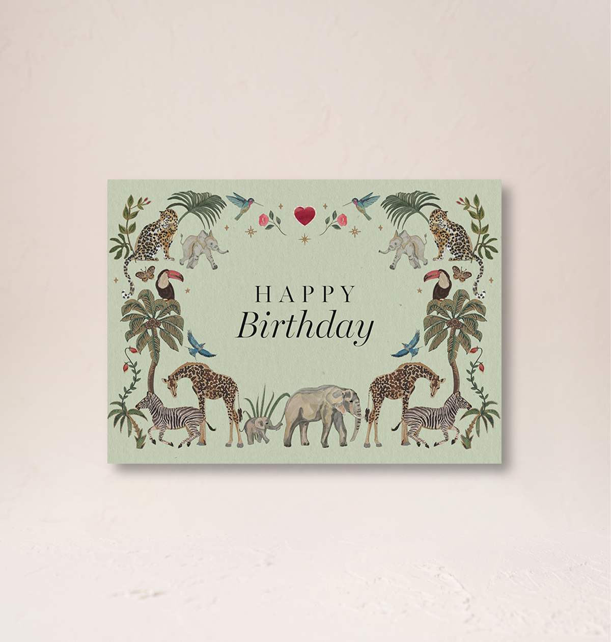 Happy Birthday Animal Gift Note