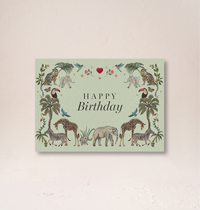 Happy Birthday Animal Gift Note