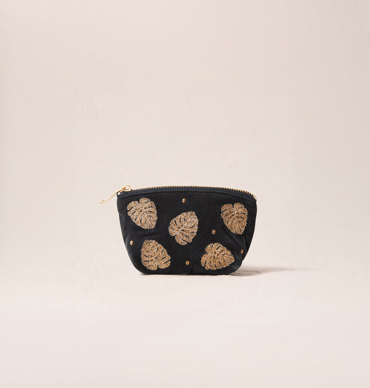 Gold Jungle Leaf Coin Purse