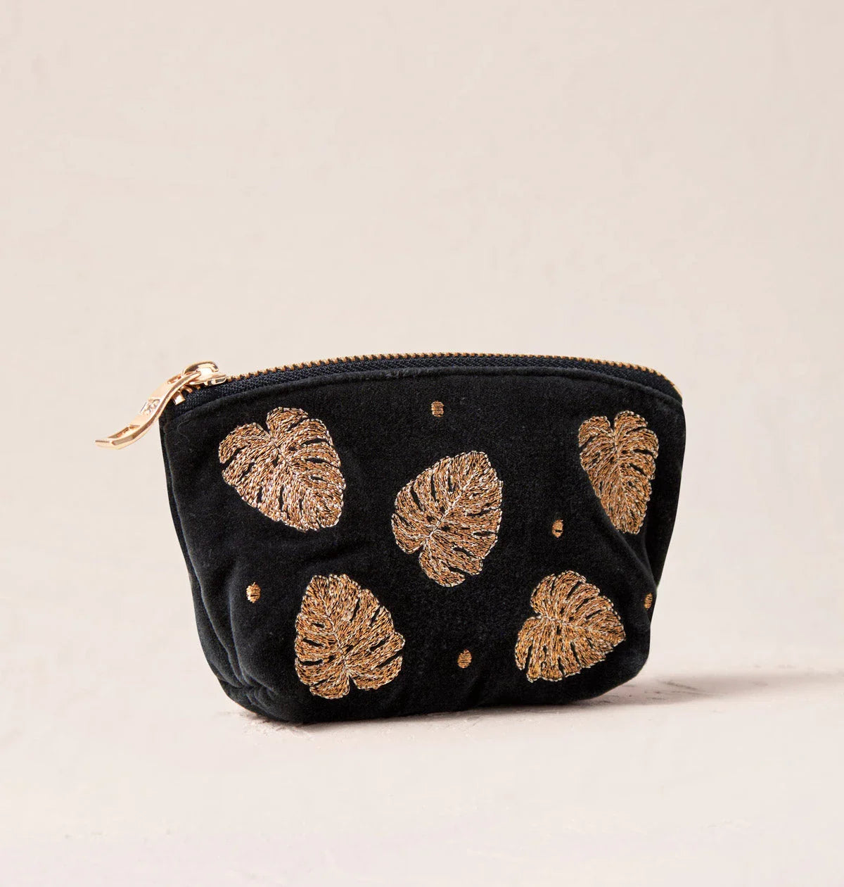 Gold Jungle Leaf Coin Purse