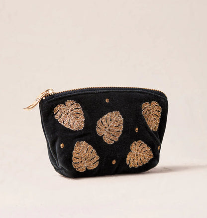 Gold Jungle Leaf Coin Purse