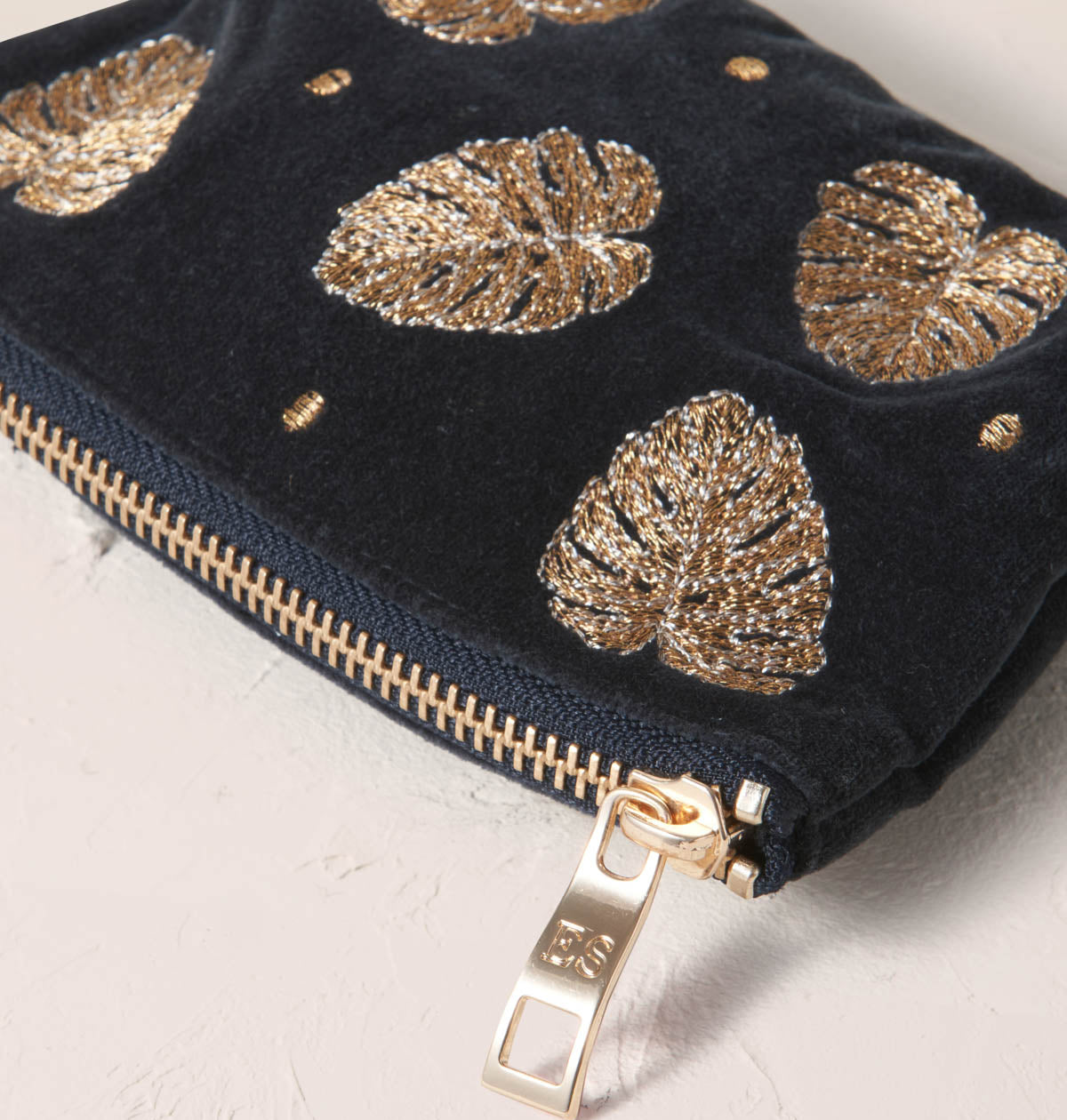 Gold Jungle Leaf Coin Purse