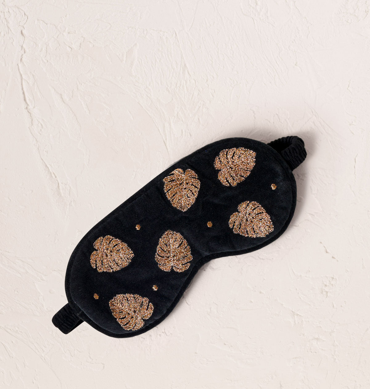 Gold Jungle Leaf Eye Mask
