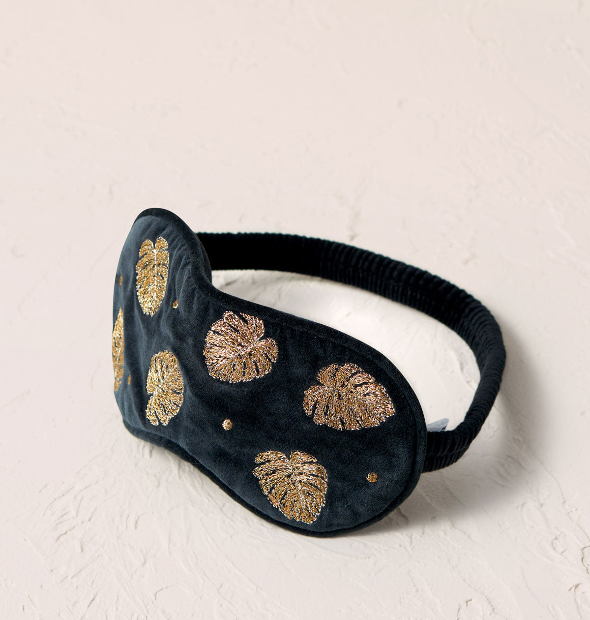 Gold Jungle Leaf Eye Mask