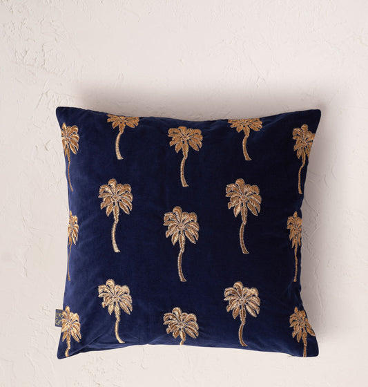 Gold Palm Cushion Cover