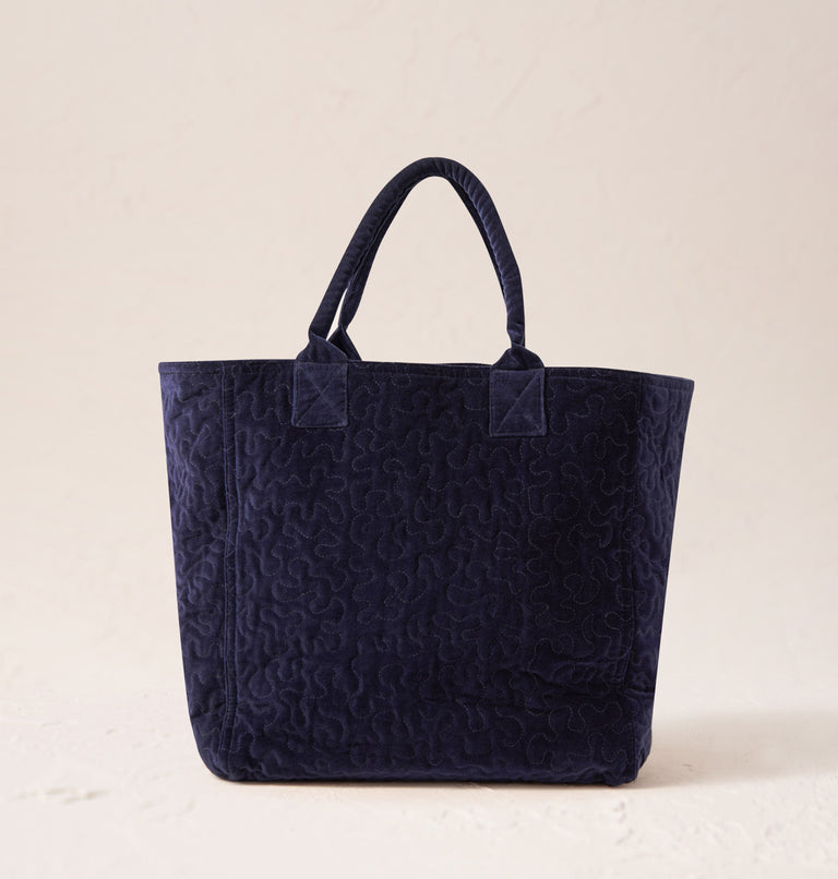 Marlow Charlotte Velvet Tote