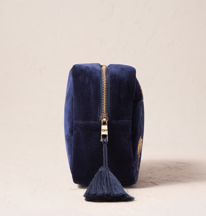 Gold Palm Makeup Bag