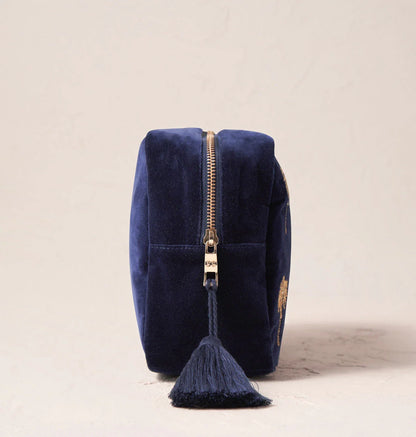 Gold Palm Makeup Bag