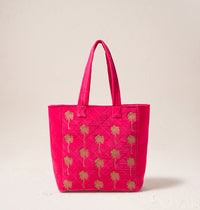 Gold Palm Tote