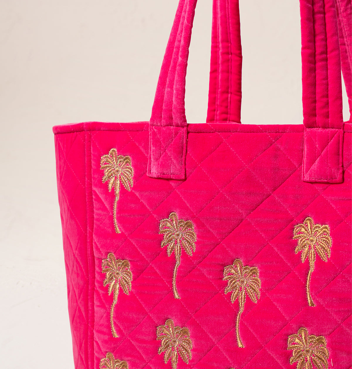 Gold Palm Tote