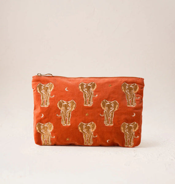 Golden Elephants Everyday Pouch – Elizabeth Scarlett