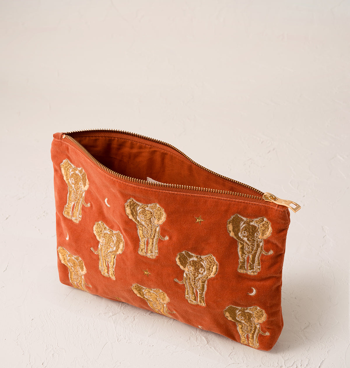 Golden Elephants Everyday Pouch