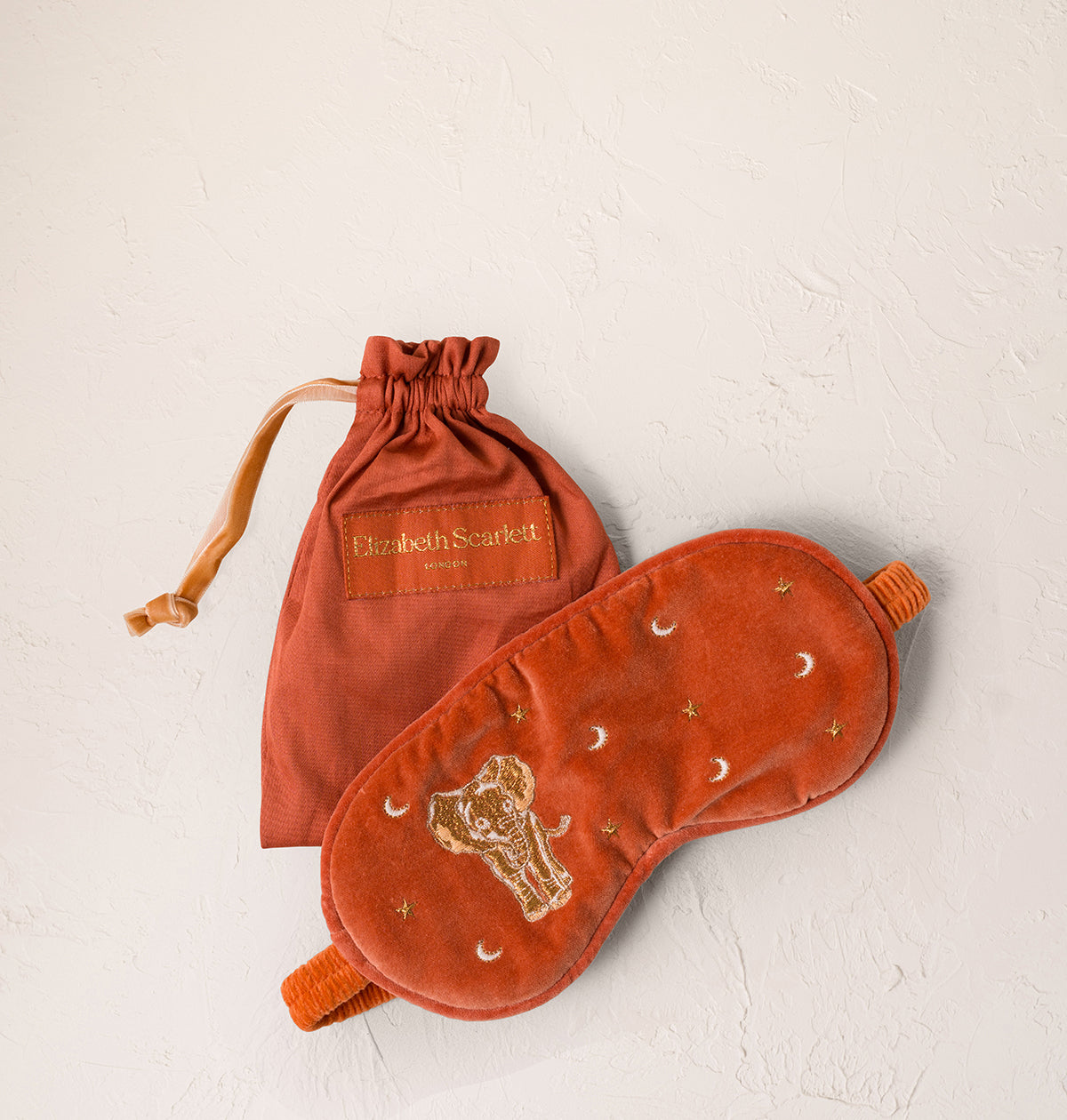 Golden Elephants Eye Mask