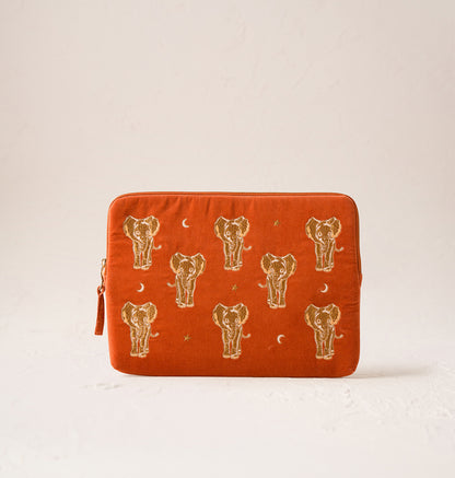 Golden Elephants Laptop Case Small