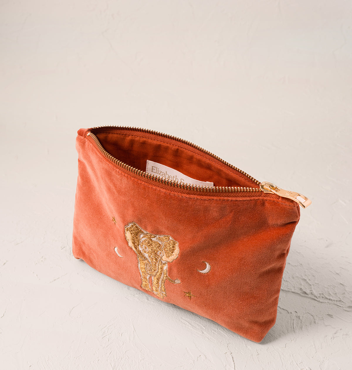 Golden Elephants Mini Pouch