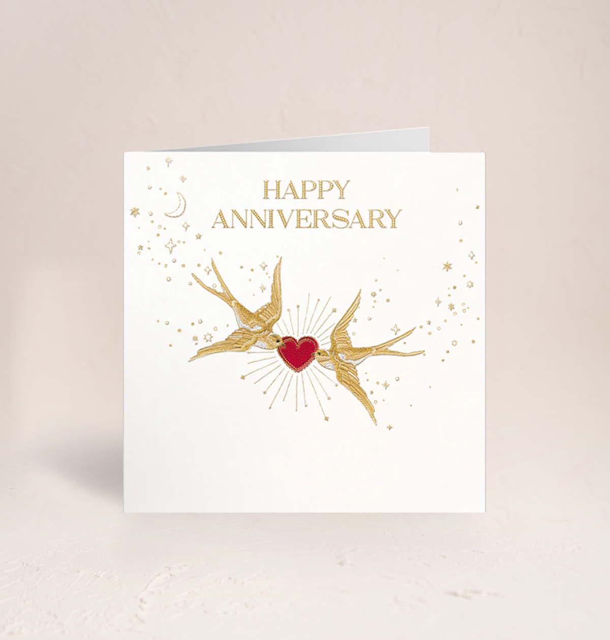 Sacred Swallows Happy Anniversary Card