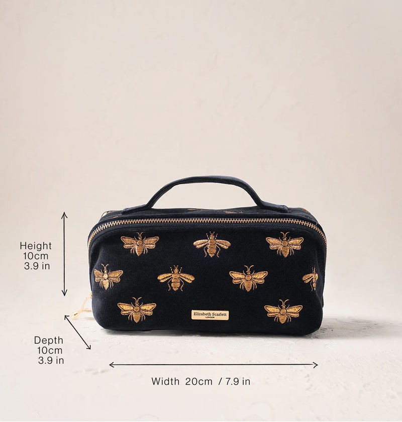 Honey Bee Open Flat Makeup Bag – Elizabeth Scarlett