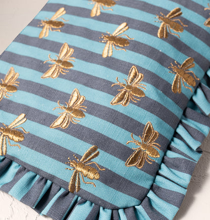Honey Bee Striped Frill Pouch