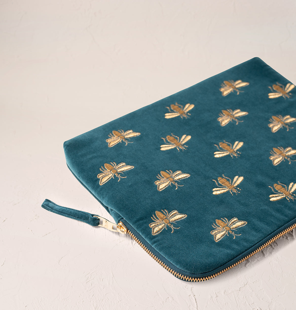 Honey Bee Laptop Case Small - Rich Blue
