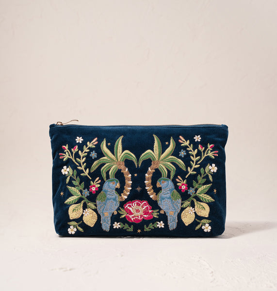 送関込【Elizabeth Scarlett】Sunrise Palms Everyday Pouch Sunrise Palms Everyday Pouch – Elizabeth Scarlett