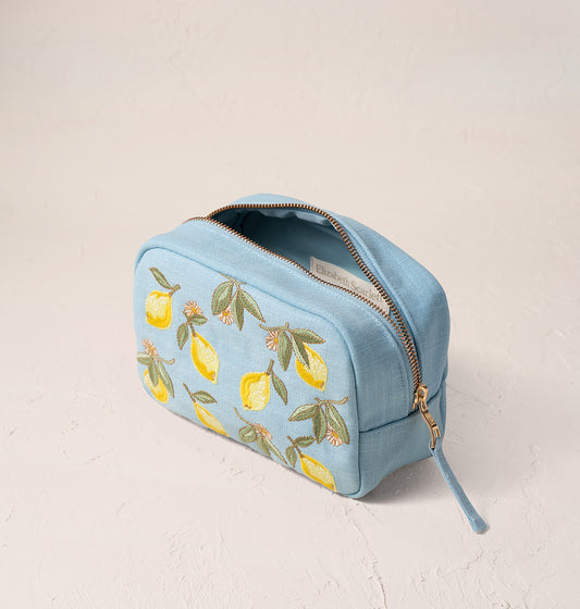 Lemon Blossom Makeup Bag