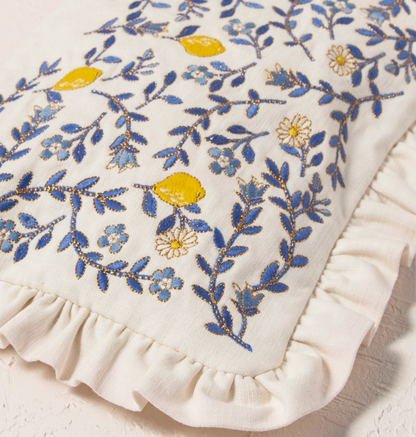 Lemon Garden Frill Pouch