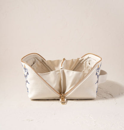 Lemon Garden Open Flat Makeup Bag