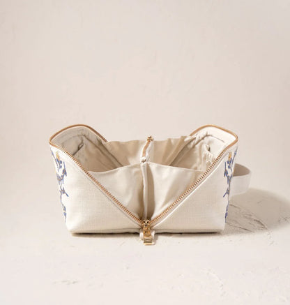 Lemon Garden Open Flat Makeup Bag