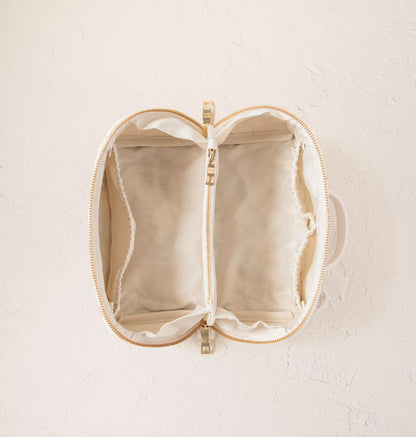 Lemon Garden Open Flat Makeup Bag