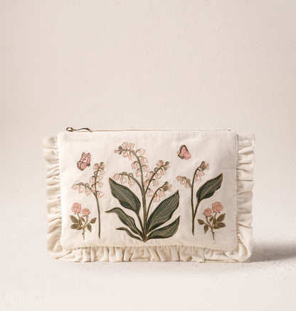 Lily of the Valley Frill Pouch