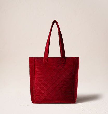 Lobster Velvet Tote