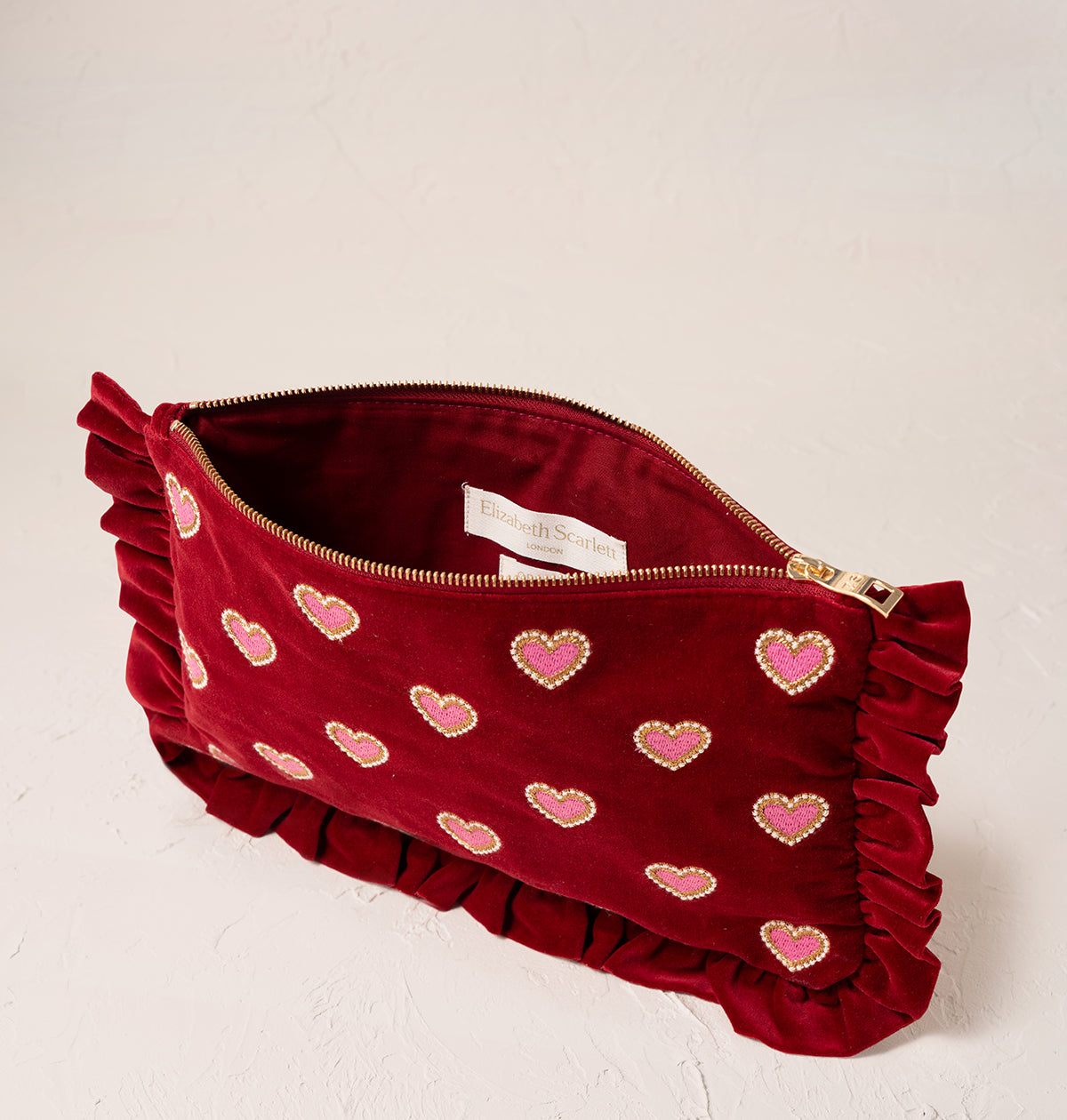 Love Hearts Frill Pouch - discounts and promo codes at Elizabeth ...