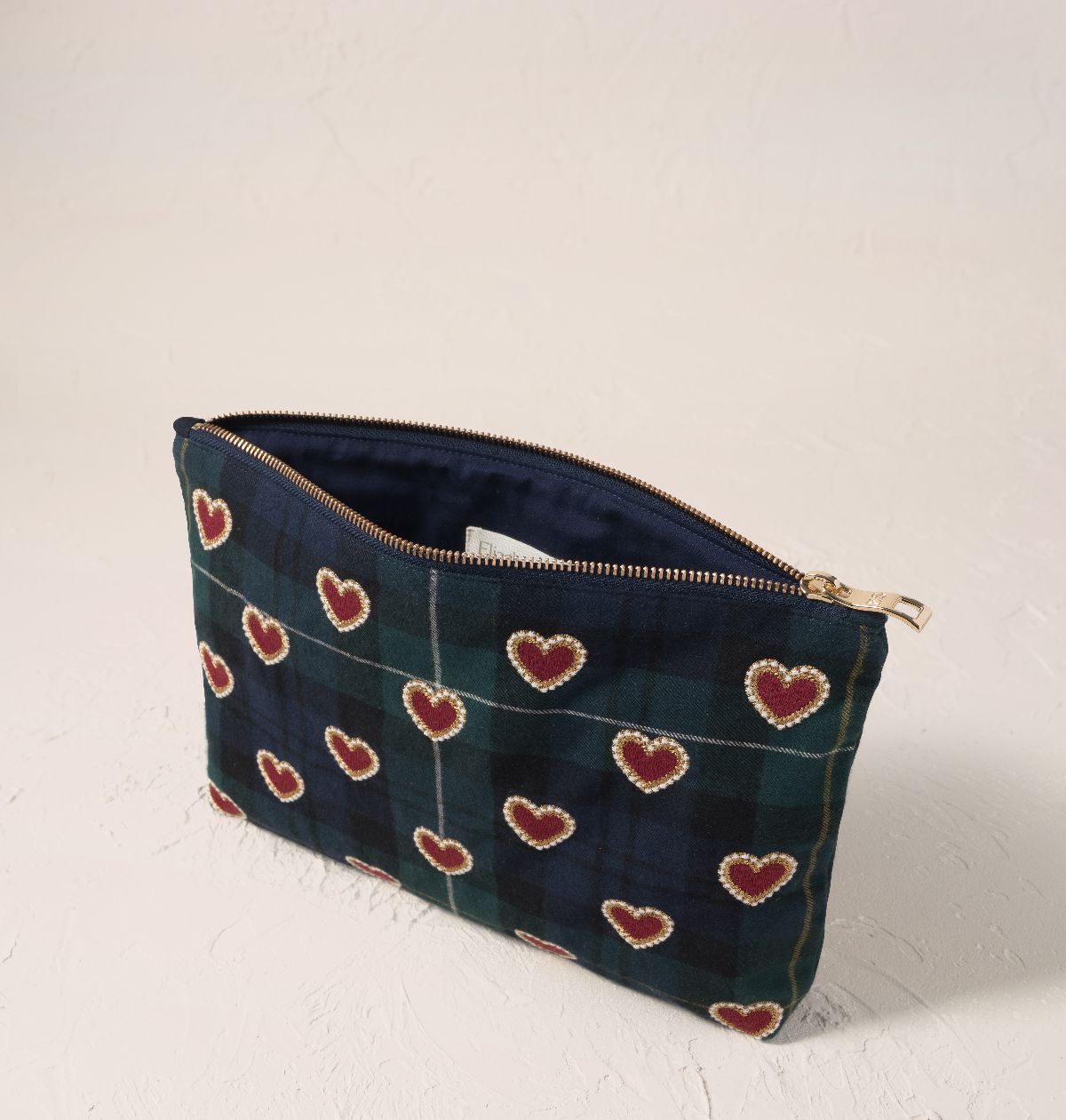 Love Hearts Tartan Everyday Pouch