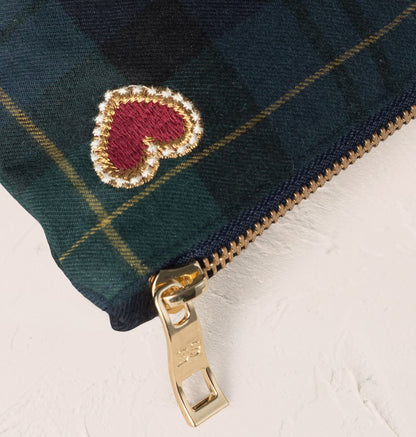 Love Hearts Tartan Everyday Pouch