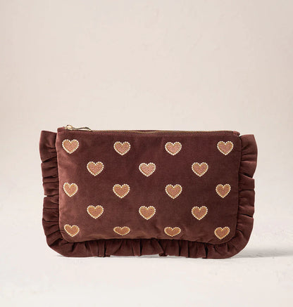 Love Hearts Frill Pouch