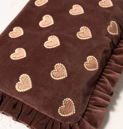 Love Hearts Frill Pouch