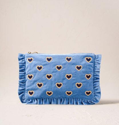 Love Hearts Frill Pouch