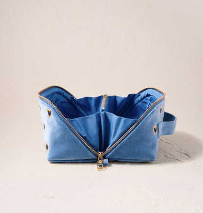 Love Hearts Open Flat Makeup Bag