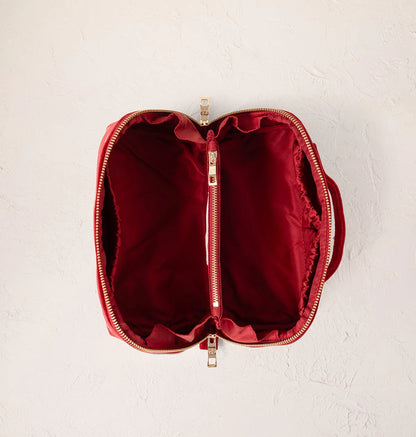 Bee Trellis Open Flat Makeup Bag