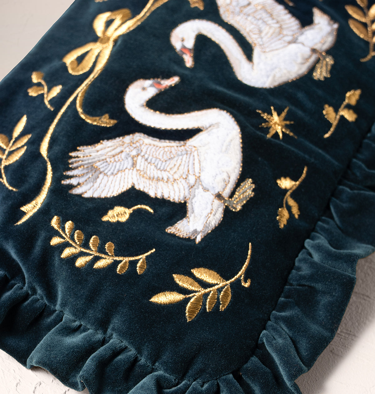 Majestic Swans Frill Pouch