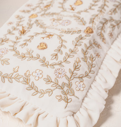 Mediterranean Garden Bride Frill Pouch