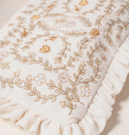 Mediterranean Garden Bride Frill Pouch