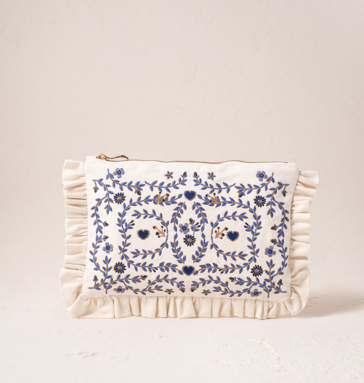 Mediterranean Garden Frill Pouch