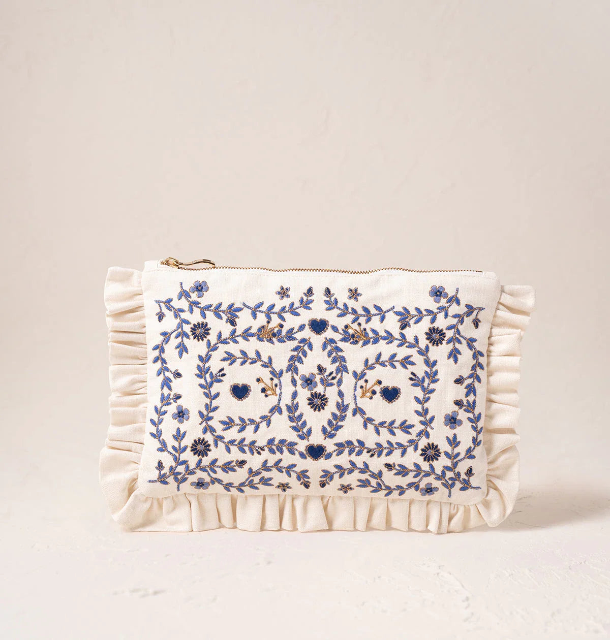 Mediterranean Garden Frill Pouch