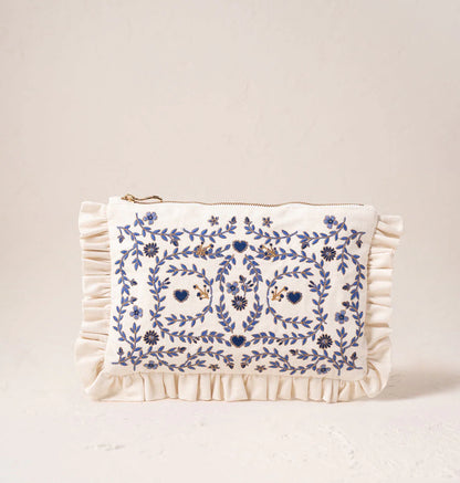 Mediterranean Garden Frill Pouch