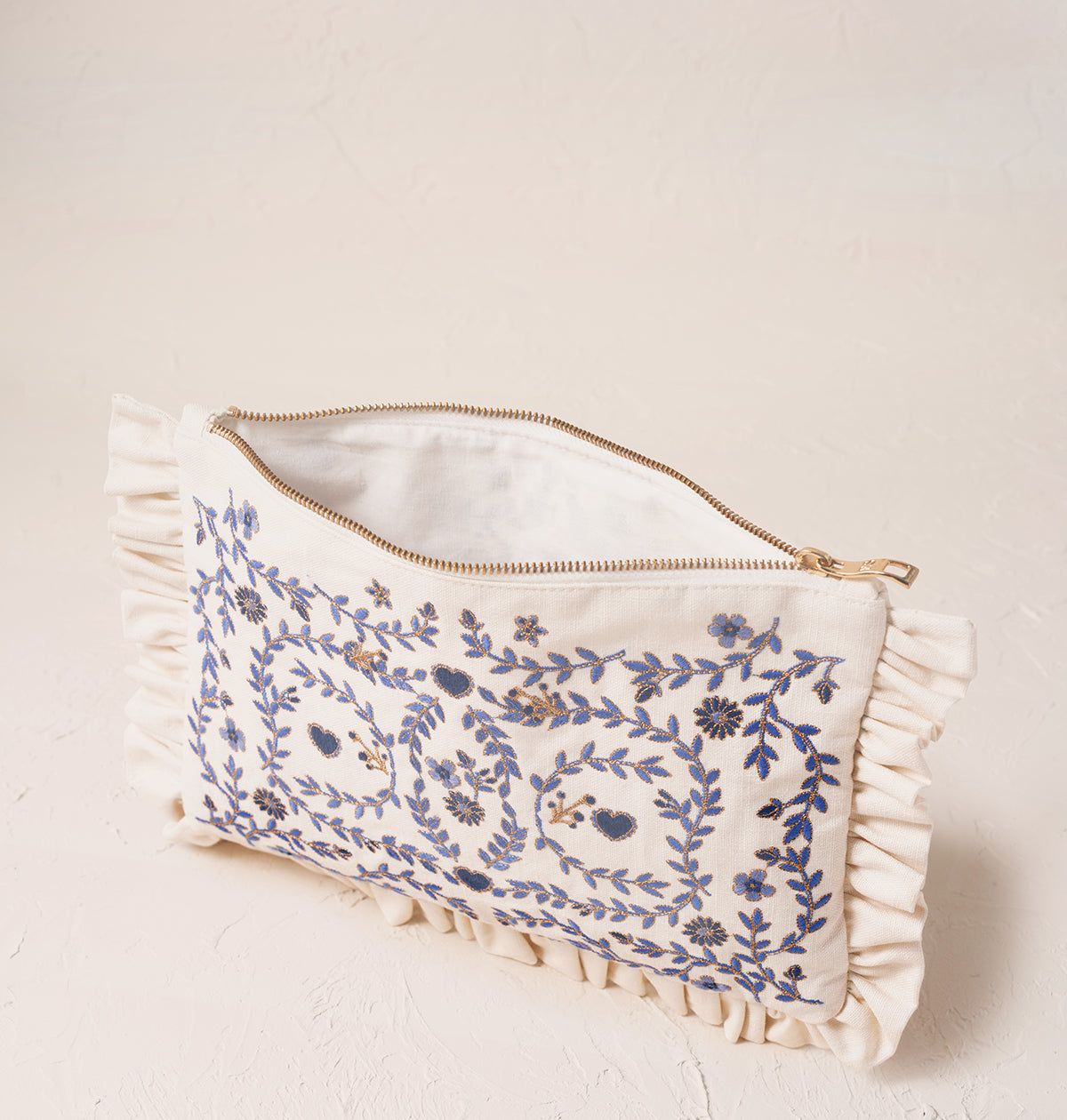 Mediterranean Garden Frill Pouch
