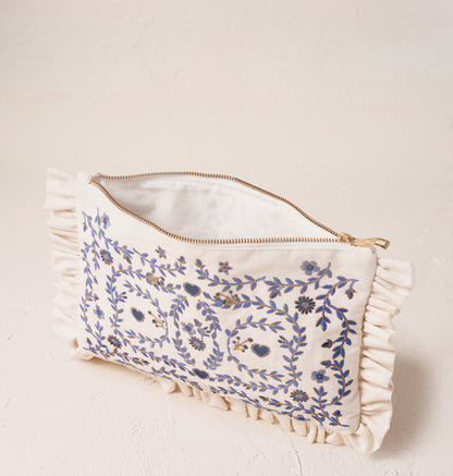 Mediterranean Garden Frill Pouch